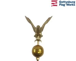 Flying Eagle On Ball Ornament Topper, Gold -Flags and Banners Store amazon template 239 copy