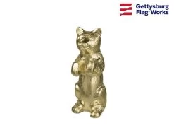 Standing Bear Gold Finial