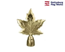 Maple Leaf Gold Finial