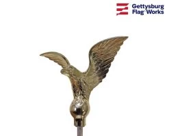 Gold Flying Eagle With Spindle For In-Ground Flagpole