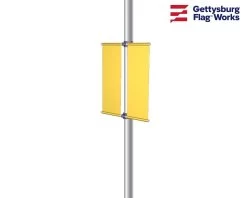 Premium Fiberglass Avenue Banner Hardware Set - Double