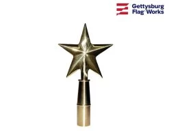 Texas Guiding Star Gold Finial
