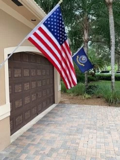 US Navy Flag - Official Seal 14 US Navy Flag - Official Seal -Flags and Banners Store american flag and navy flag on house mount poles