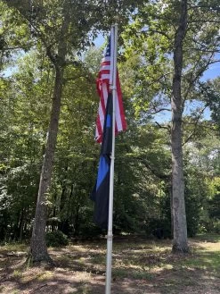 THIN BLUE LINE FLAG, TRADITIONAL 3 STRIPE 13 THIN BLUE LINE FLAG, TRADITIONAL 3 STRIPE -Flags and Banners Store american flag and police flag
