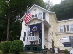 US Navy Flag - Official Seal 13 US Navy Flag - Official Seal -Flags and Banners Store american on front of house with navy