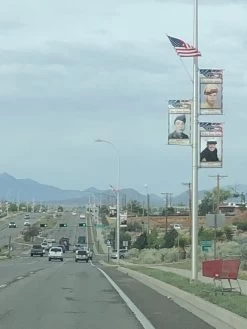 Light Pole Flags & Street Pole Flag Sets -Flags and Banners Store american street pole flag set with veteran banners