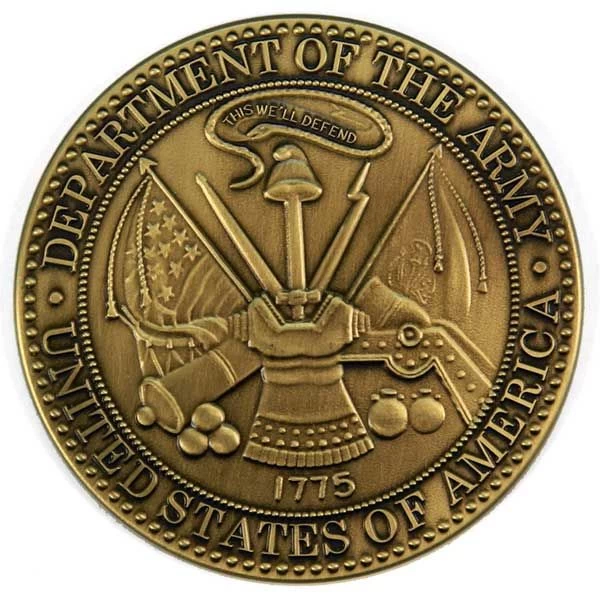 Army Brass Medallion 2 Army Brass Medallion - Image 2