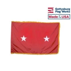 Army Major General (2 Star) Army Officer Indoor Flag - Choose Options