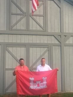 U.S. Army Engineer Flag - Choose Options 12 U.S. Army Engineer Flag - Choose Options -Flags and Banners Store army engineer flag guys holding