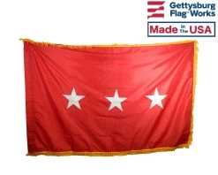 Army Lieutenant General (3 Star) Army Officer Indoor Flag - Choose Options