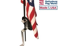 Universal Service Military Grave Marker -Flags and Banners Store back 2