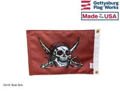 Caribbean Pirate Flag - Choose Options -Flags and Banners Store back 2 1