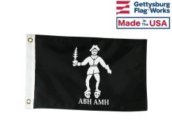 Bartholomew Roberts "Black Bart" Pirate Boat Flag