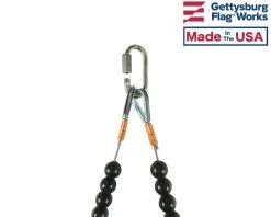 Beaded Retainer Rings-Choose Options 17 Beaded Retainer Rings-Choose Options -Flags and Banners Store black retainer3