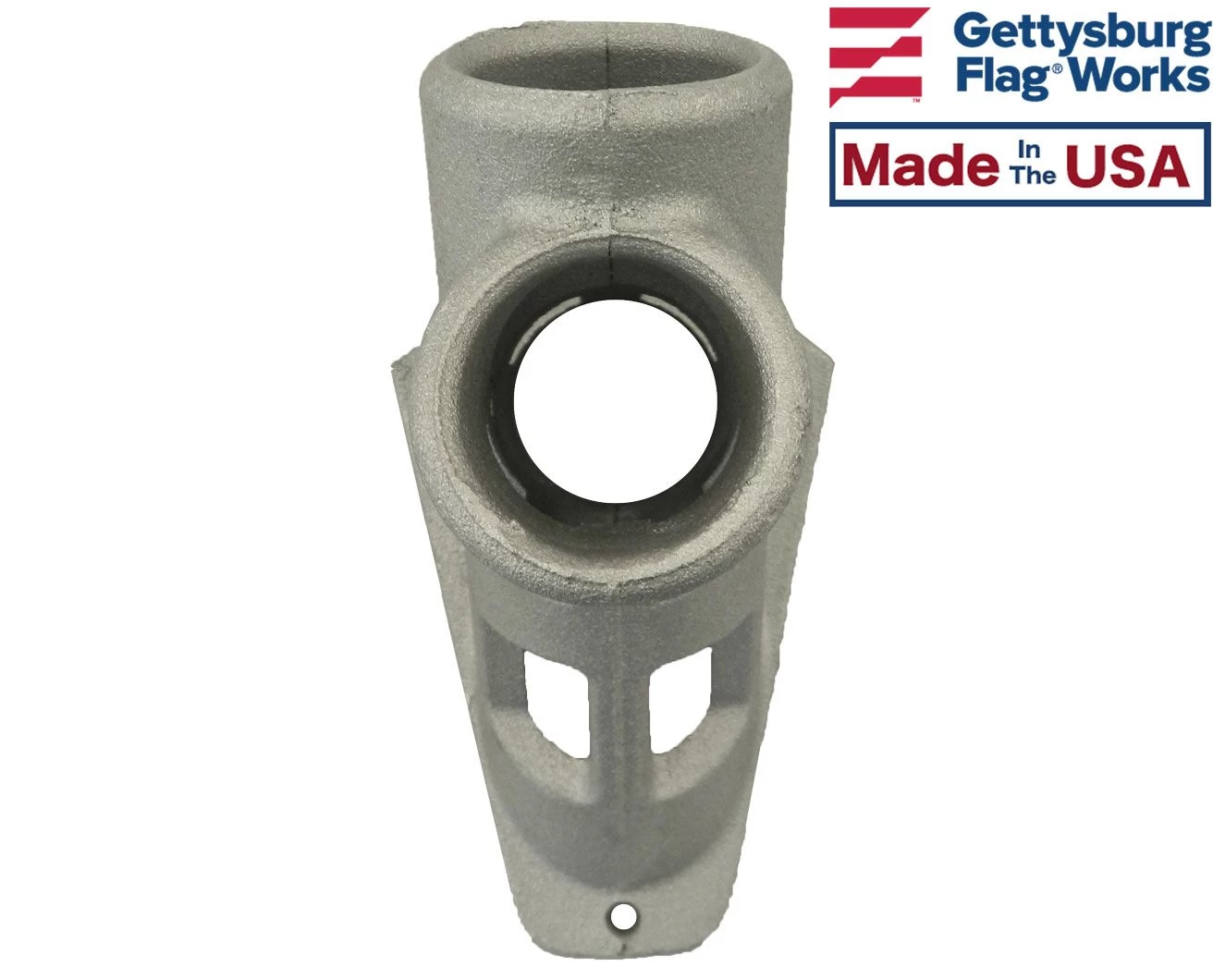 Flag Bracket 2 Position Silver Aluminum - 1.25" Diameter 4 Flag Bracket 2 Position Silver Aluminum - 1.25" Diameter - Image 4
