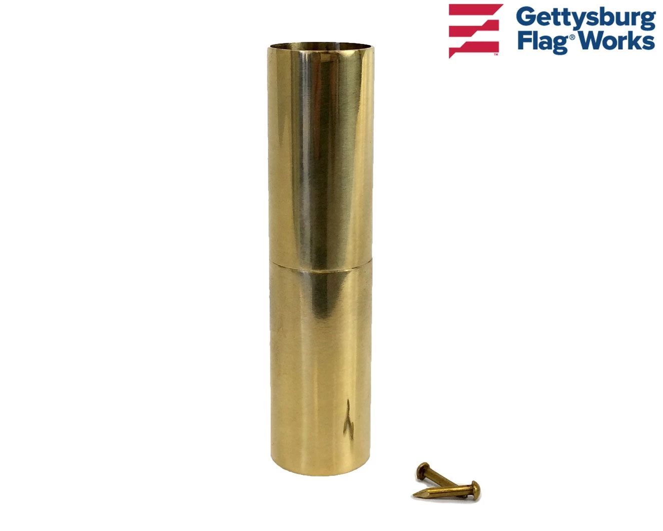 Flagpole Joint - Brass Or Chrome 1 Flagpole Joint - Brass Or Chrome