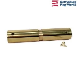 Flagpole Joint - Brass Or Chrome 7 Flagpole Joint - Brass Or Chrome -Flags and Banners Store brass joint c