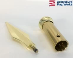 Staff Spear Brass Finial - Choose Options 9 Staff Spear Brass Finial - Choose Options -Flags and Banners Store brass staff spear c 1