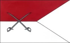 Cavalry Guidon Flag (Red/White Crossed Swords) - 3x5' 5 Cavalry Guidon Flag (Red/White Crossed Swords) - 3x5' -Flags and Banners Store calvaryguidon7ol a