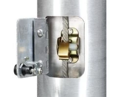 Easy Order Aluminum Flagpole-25', Internal Halyard -Flags and Banners Store cam cleat 0600 installed 500x500 1