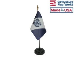Coast Guard Auxiliary Stick Flag 5 Coast Guard Auxiliary Stick Flag -Flags and Banners Store coast guard aux stick flag in stand