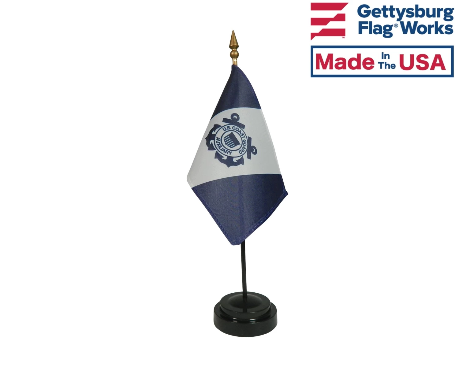 Coast Guard Auxiliary Stick Flag 3 Coast Guard Auxiliary Stick Flag - Image 3