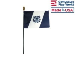 Coast Guard Auxiliary Stick Flag