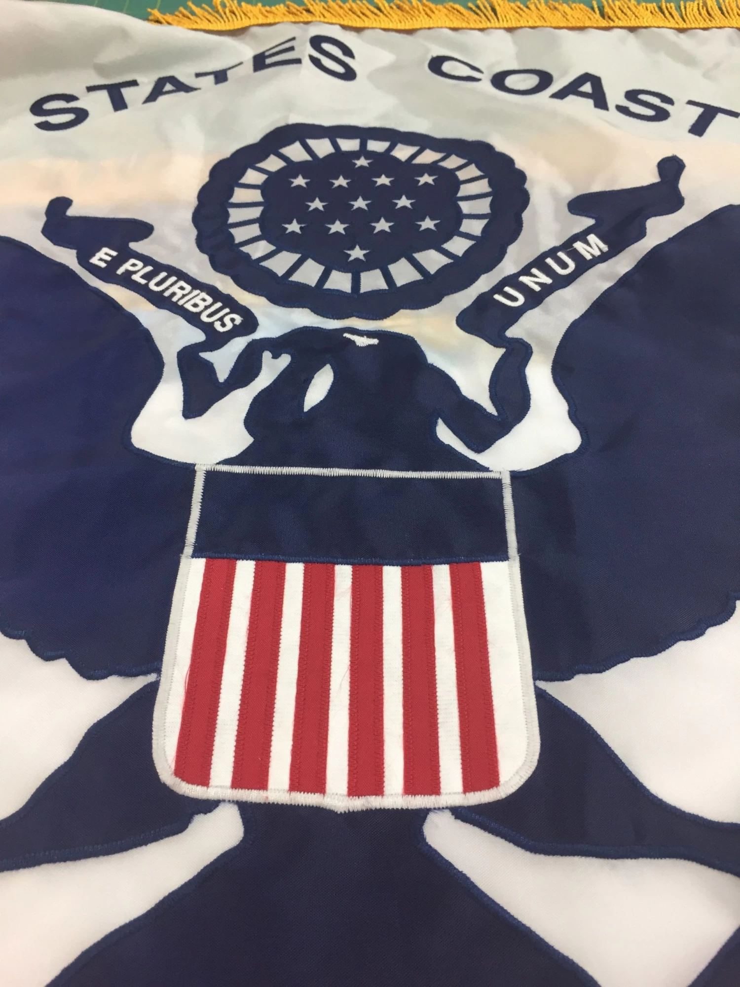 U.S. Coast Guard Applique Flag, 3x5 2 U.S. Coast Guard Applique Flag, 3x5 - Image 2