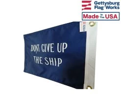 Commodore Perry 'Don't Give Up The Ship' Flag -Flags and Banners Store commodore perry back side