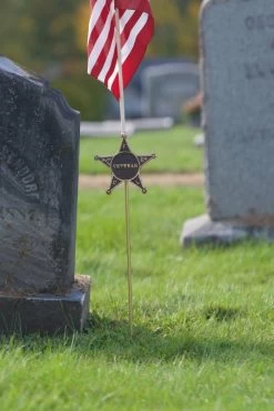 Veteran Star Grave Marker - Choose Options -Flags and Banners Store dsc 7089