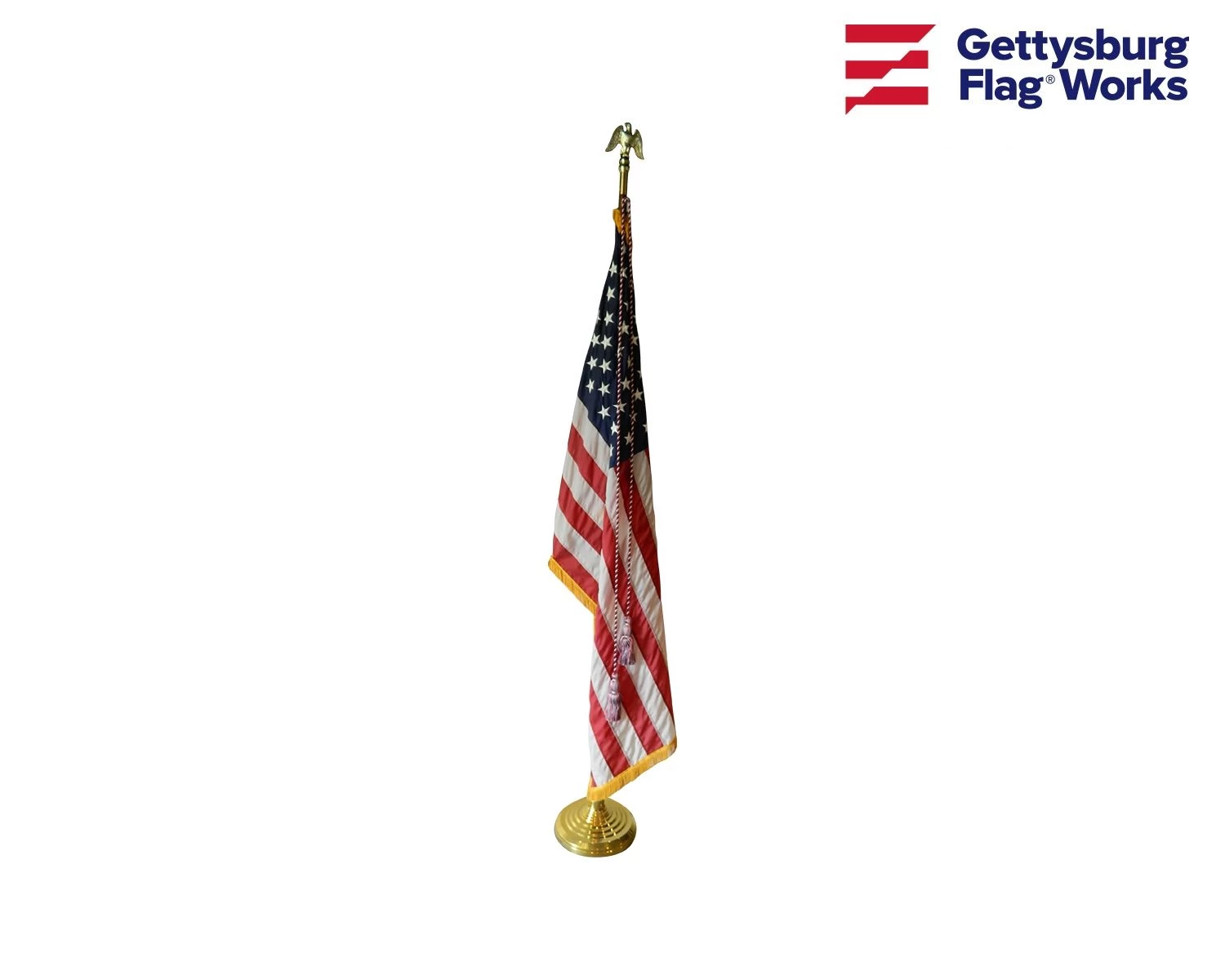 Red, White And Blue Cord & Tassel - For Indoor American Flag 6 Red, White And Blue Cord & Tassel - For Indoor American Flag - Image 6