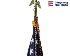 Red, White And Blue Cord & Tassel - For Indoor American Flag 17 Red, White And Blue Cord & Tassel - For Indoor American Flag -Flags and Banners Store dscn0213