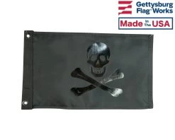 No Quarter Jolly Roger: Blackout Edition -Flags and Banners Store dscn6509