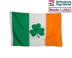 Irish Shamrock Flag
