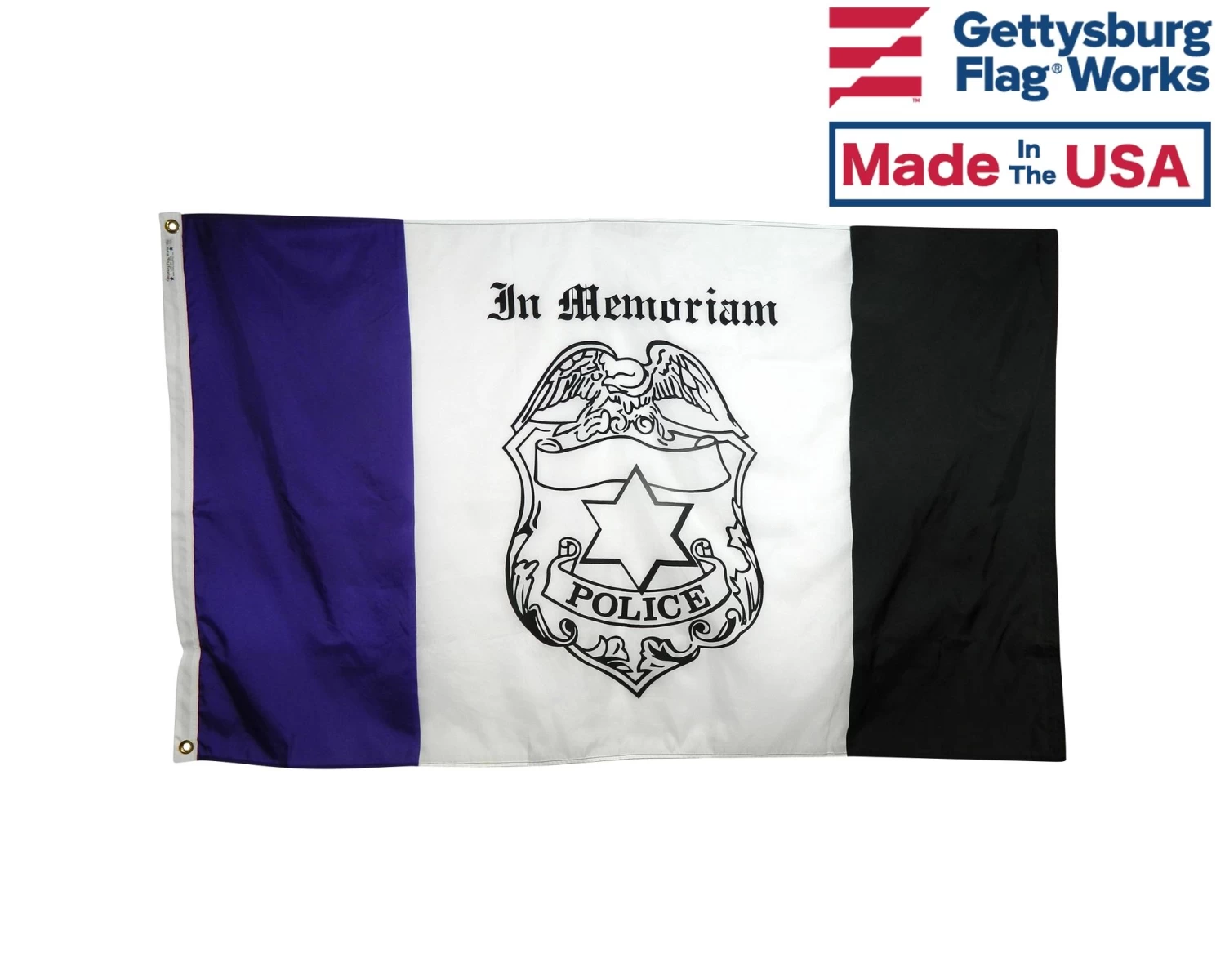 Police Mourning Flag - 3x5' 1 Police Mourning Flag - 3x5'
