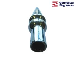 Round Spear Metal Finial - Choose Options -Flags and Banners Store dscn7490