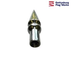 Round Spear Metal Finial - Choose Options -Flags and Banners Store dscn7495