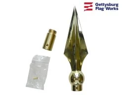 Flat Spear Finial - Choose Size -Flags and Banners Store dscn7521