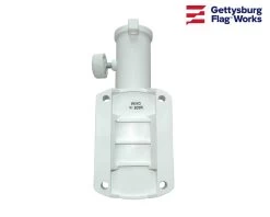 Flagpole Bracket 13 Position - White Nylon Plastic -Flags and Banners Store dscn7588