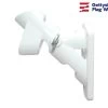 Aluminum Flag Bracket - 2 Position White