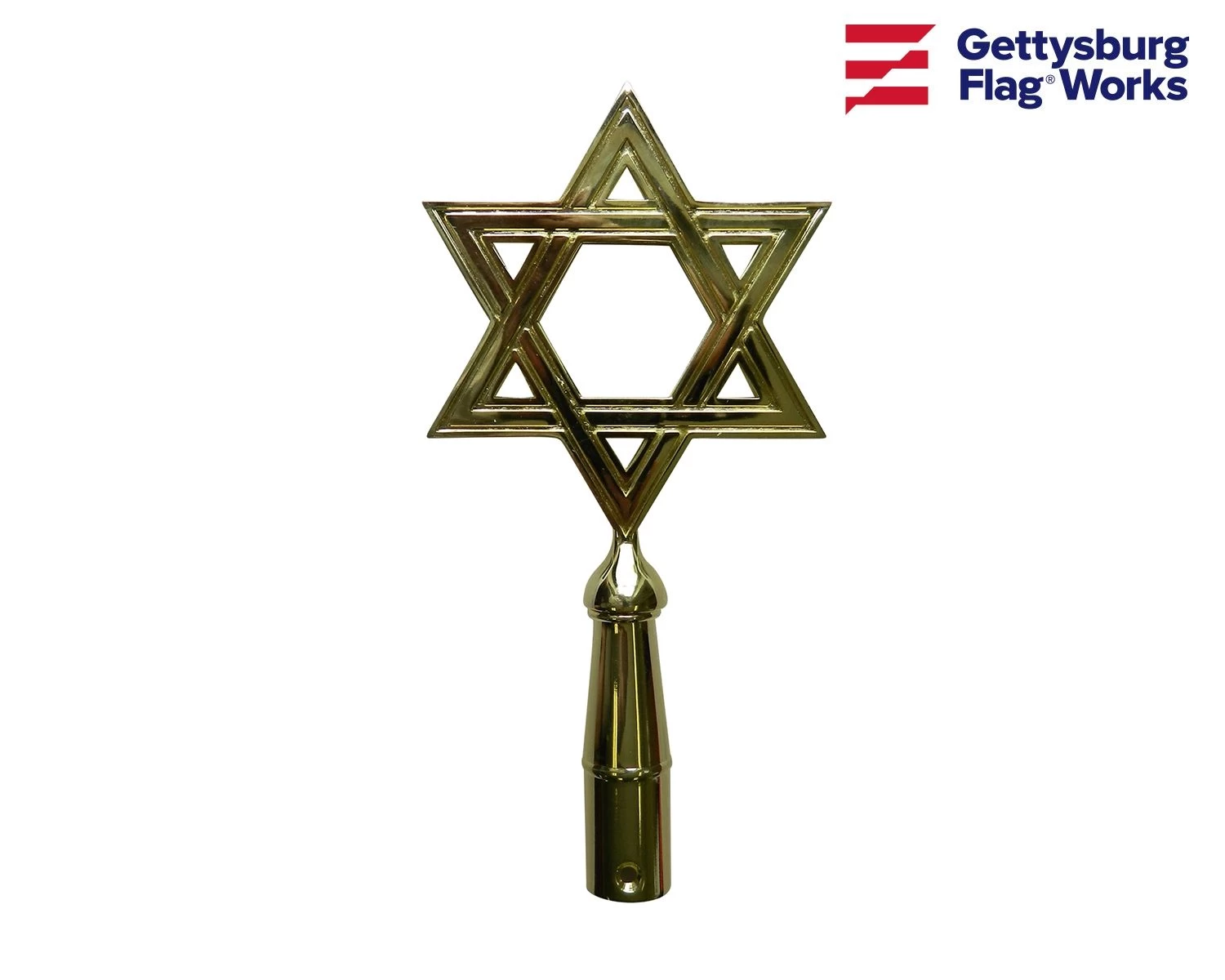 Star Of David Gold Finial 1 Star Of David Gold Finial