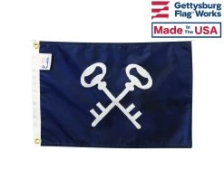 Quartermaster Nautical Officer Boat Flag - 12x18"