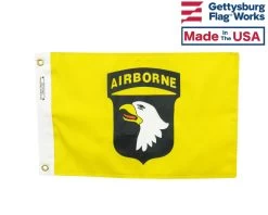 Flags and Banners Store 47 12x18" 101st Airborne (Yellow) Boat Flag