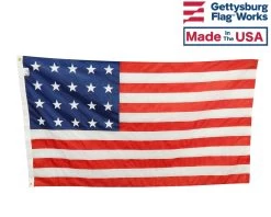 Historical American 20 Star Flag