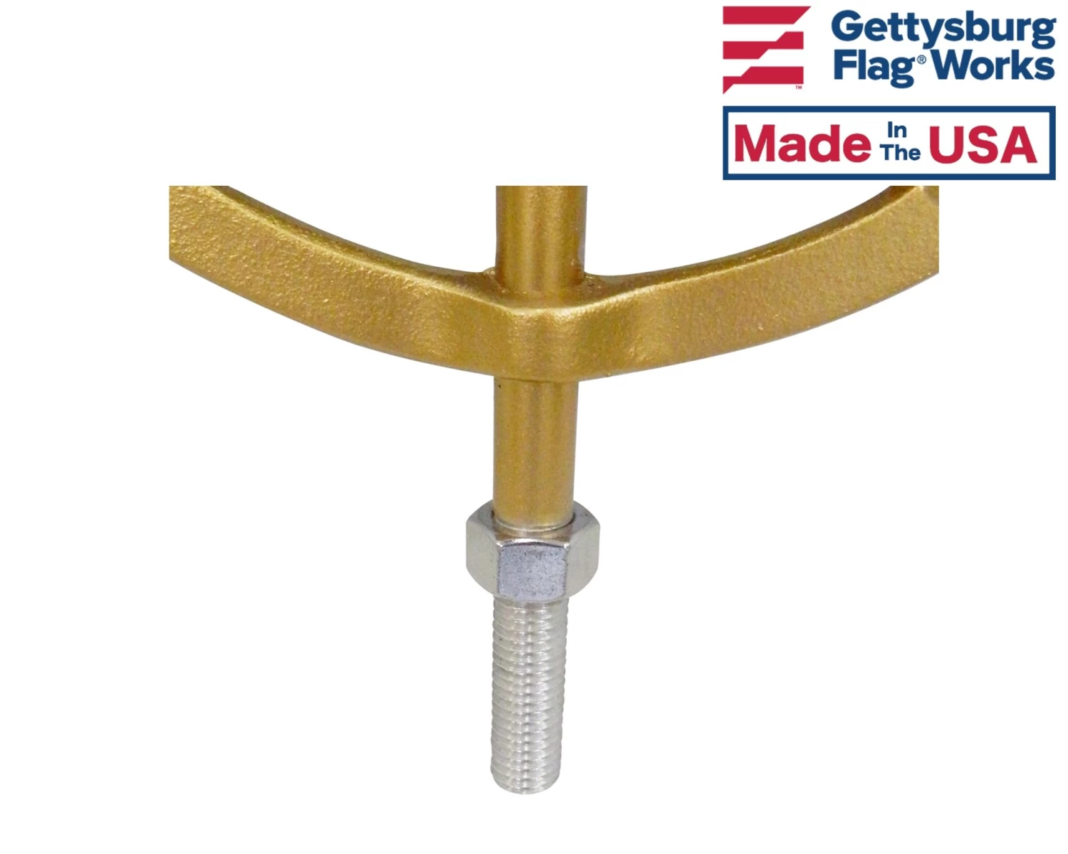 Texas Star In-Ground Flag Pole Finial 3 Texas Star In-Ground Flag Pole Finial - Image 3