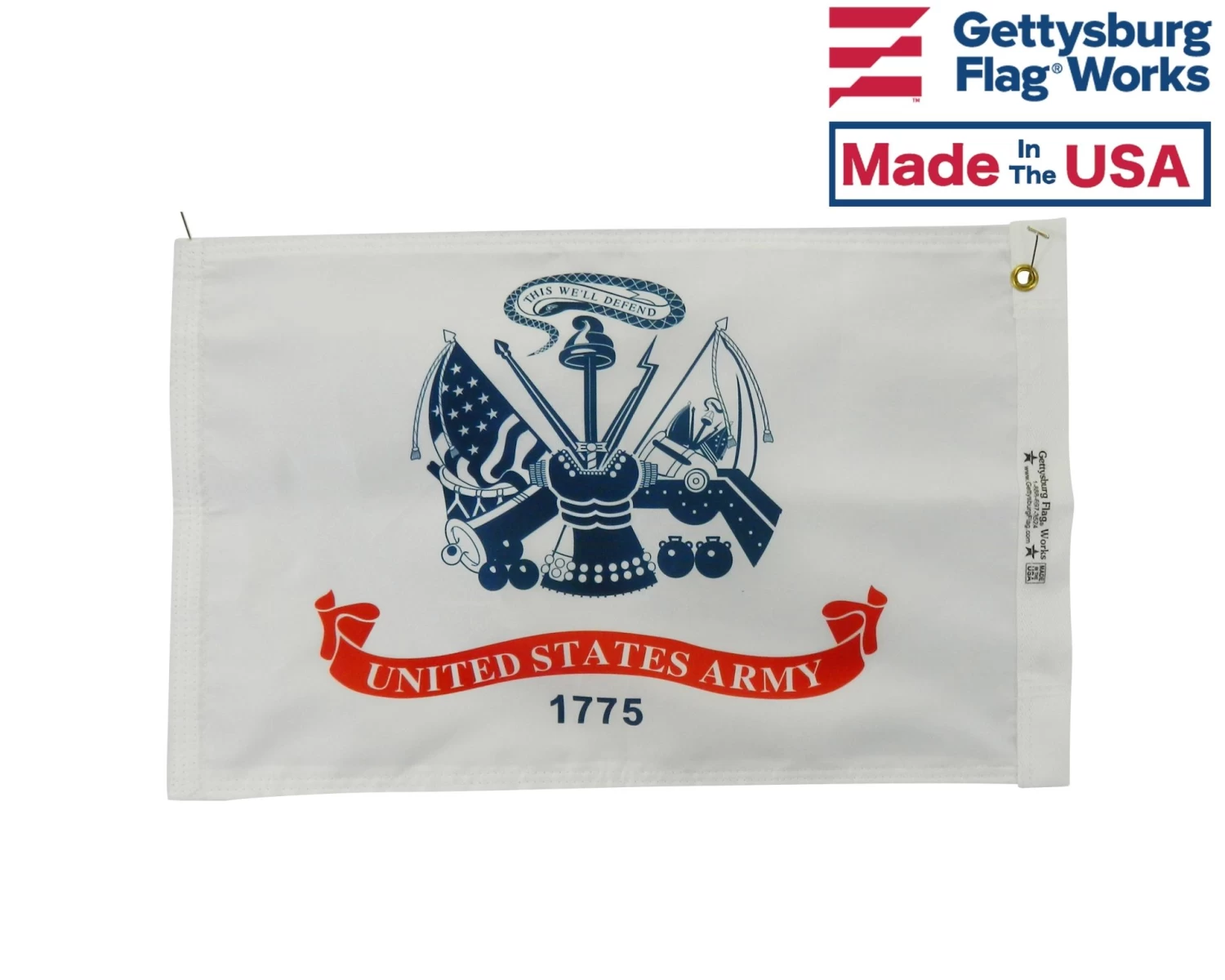 Army Motorcycle Flag - 12x18" 2 Army Motorcycle Flag - 12x18" - Image 2