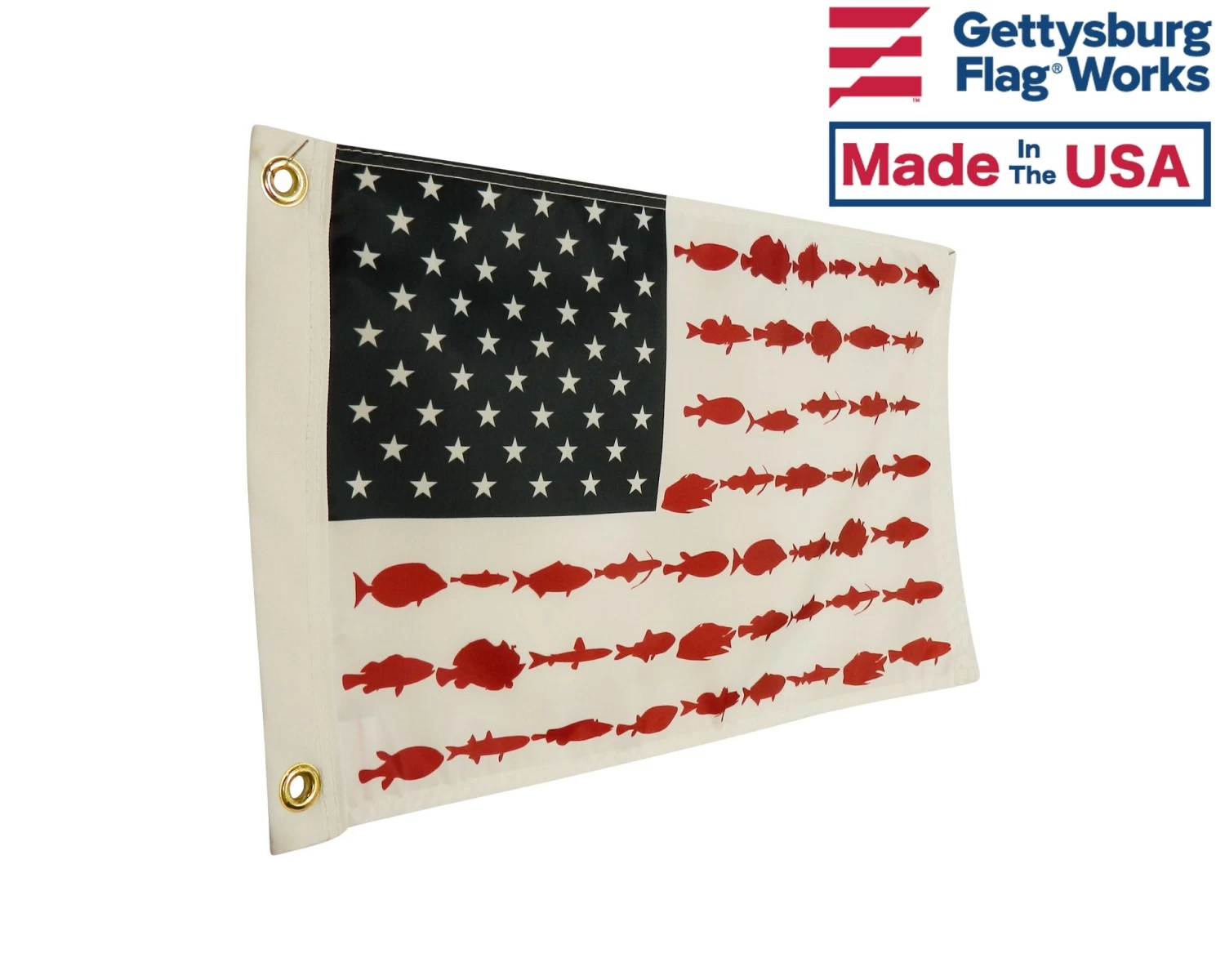 American Fisherman Boat Flag-12x18" 3 American Fisherman Boat Flag-12x18" - Image 3
