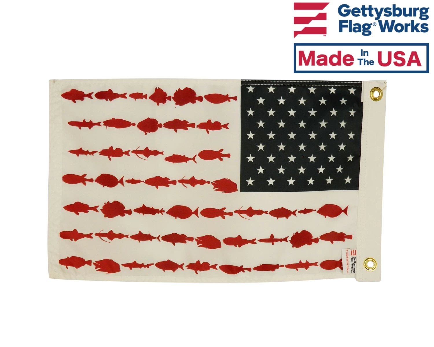 American Fisherman Boat Flag-12x18" 2 American Fisherman Boat Flag-12x18" - Image 2