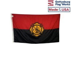 Flags and Banners Store 20 Fireman Remembrance Flag - 3x5'
