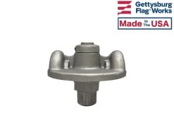 Double Pulley Revolving Truck With Spindle - Fits Up To 3.5" Diameter Poles